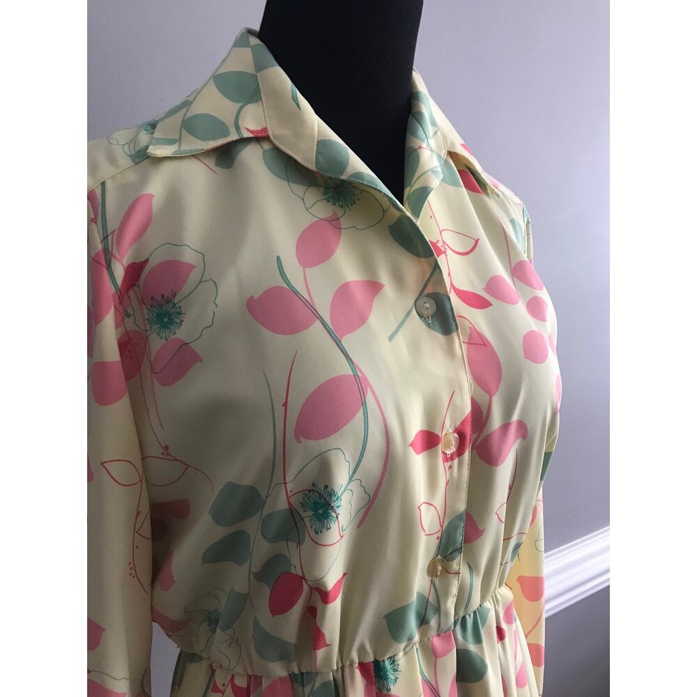Vintage Willi of California floral dress SZ8P - Picture 6 of 10
